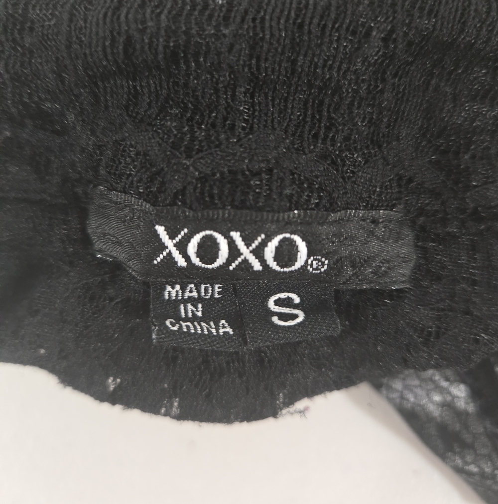 XOXO Y2K Lace Ruffled Stretch Ruched Sleeveless Leopard Top Camisole Small - Picture 5 of 7